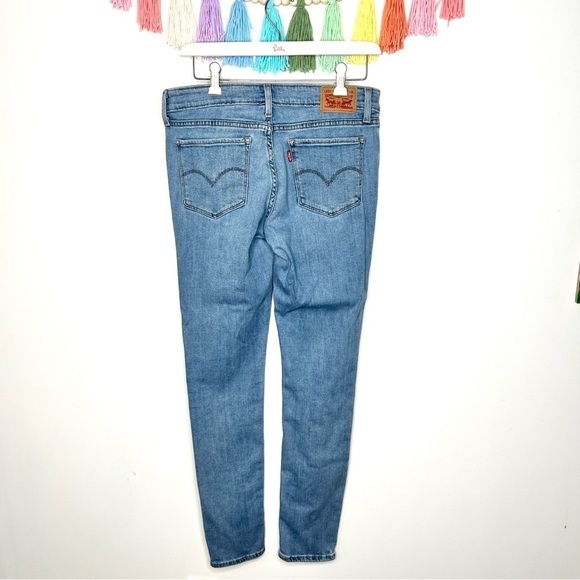 Levi’s 711 Skinny Embellished Lightning Bolt Star Light Wash Jeans Size 29 - Picture 9 of 17